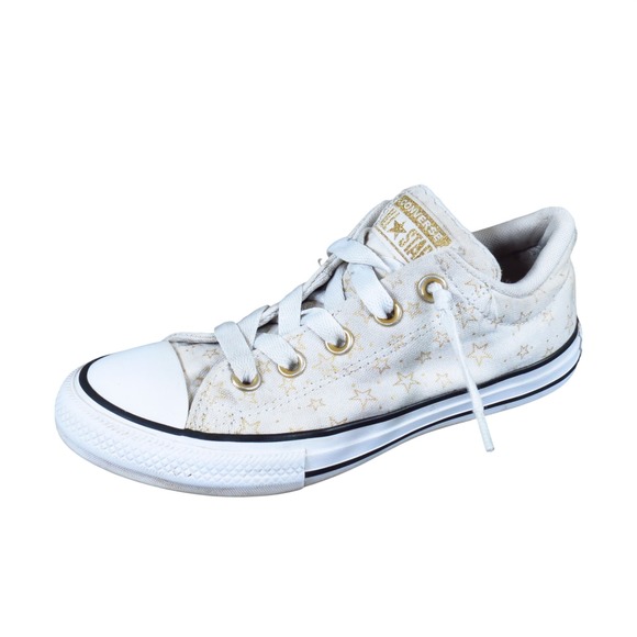 Converse Other - Converse Chuck Taylor All Star Street Slip Kids Sneaker Size 2 Cream Gold Shoes